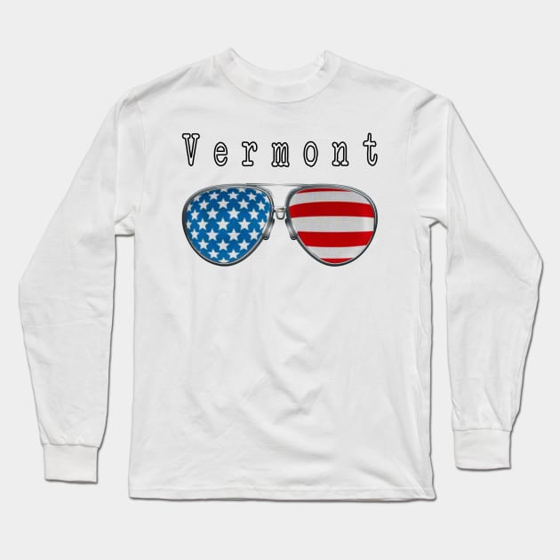 AMERICA PILOT GLASSES VERMONT Long Sleeve T-Shirt by SAMELVES